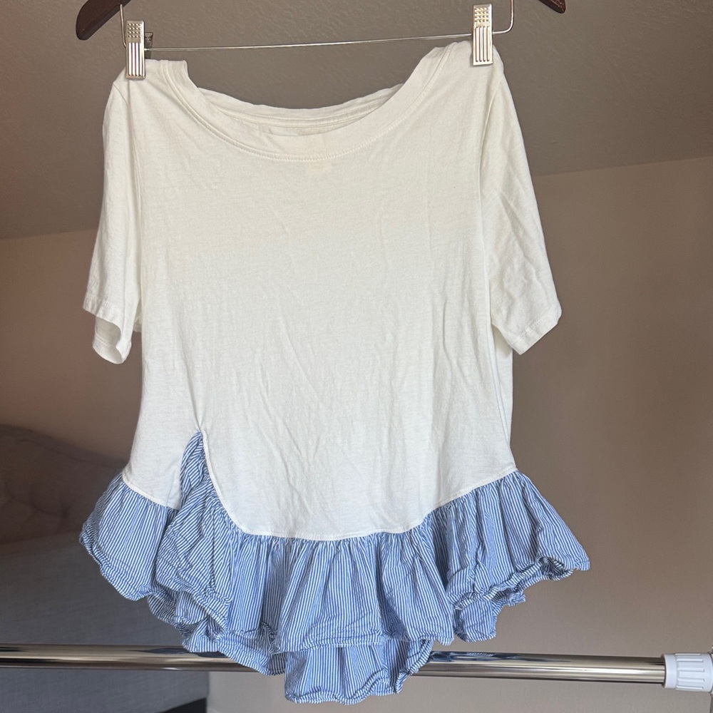 Sold/ not available MAEVE by Anthropologie White Short Sleeve - Picture 3 of 9